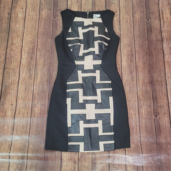 Milly Womens Dress Black 4 Sheath Wool Blend Sleeveless Knee Length - Picture 1 of 12